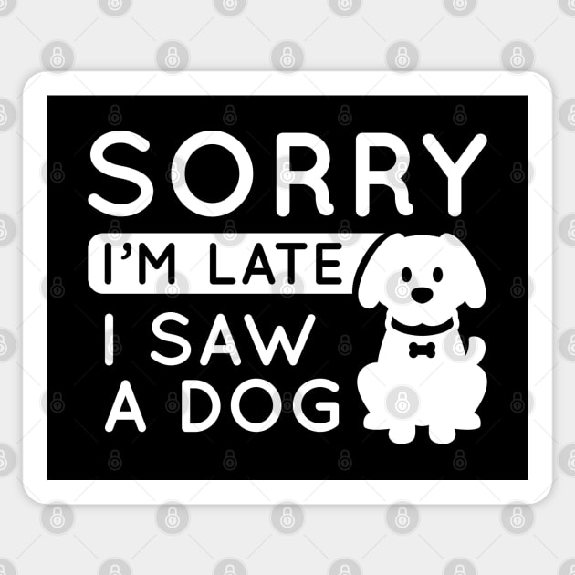 I Saw A Dog Sticker by LuckyFoxDesigns